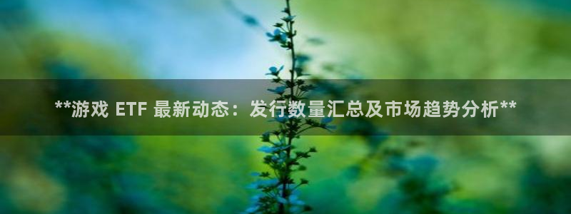 新宝gg售后人工客服电话：**游戏 ETF 最新动态：发行数量汇总及市场趋势分析**