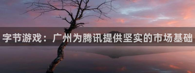 新宝gg一键登录：字节游戏：广州为腾讯提供坚实的市场基础