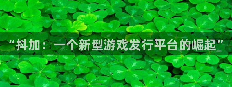 新宝gg创奇迹登录注册：“抖加：一个新型游戏发行平台的崛起”